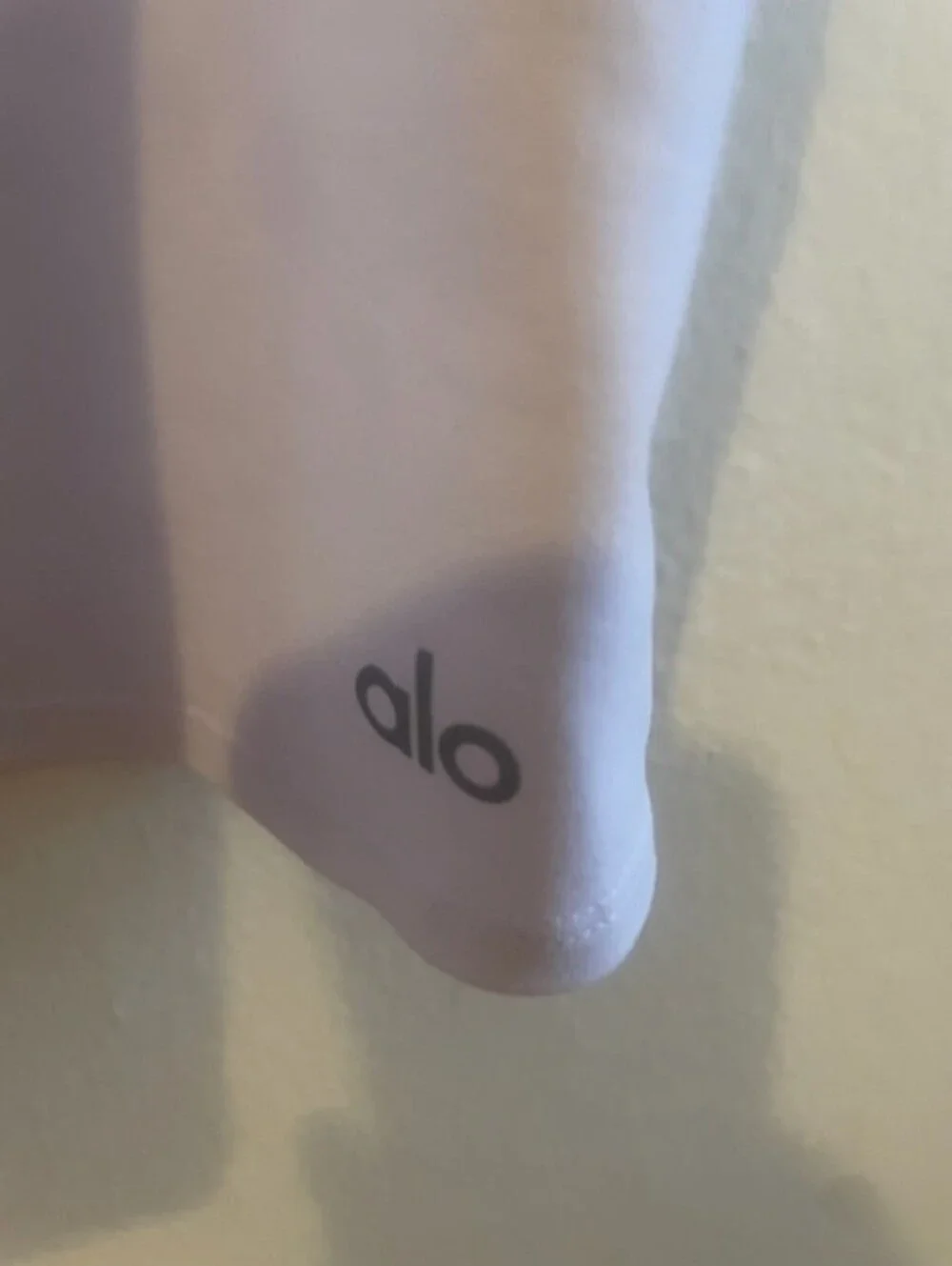 Alo Yoga Charmed Tennis Dress White Racerback Airbrush Polo S